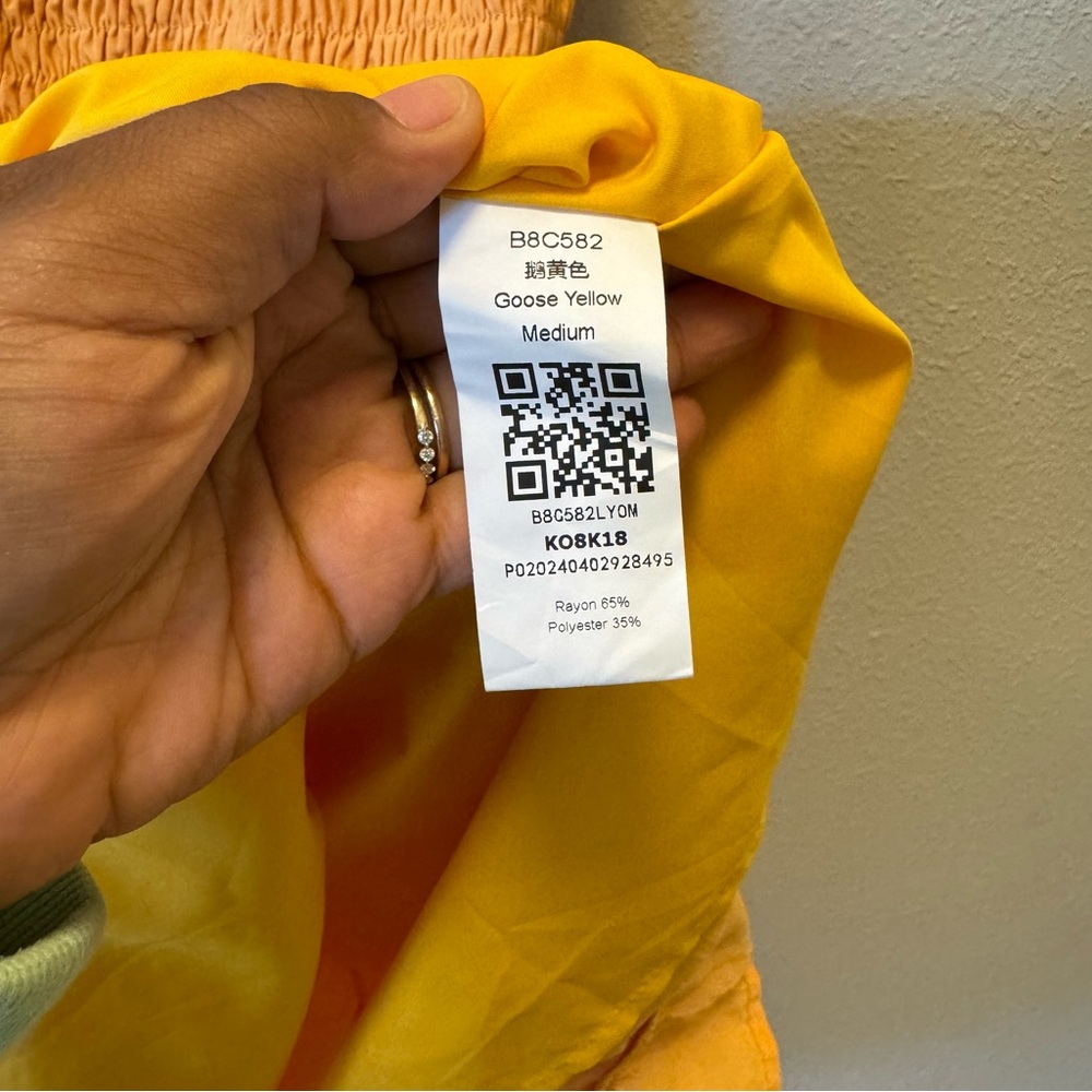 Women’s Yellow Ruffle Sundress - Picture 4 of 4